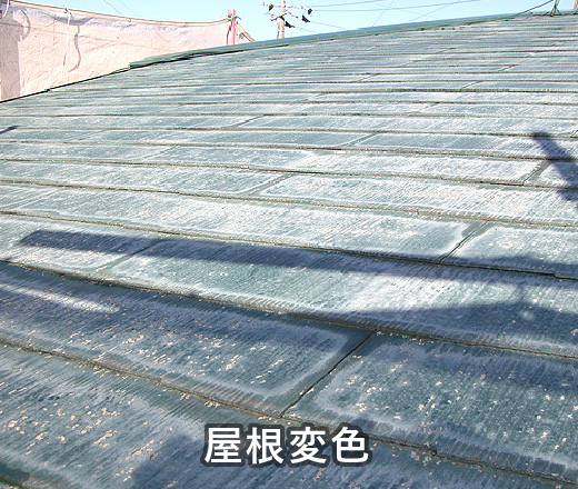 屋根変色